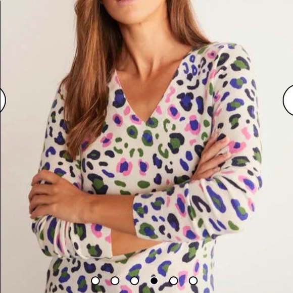 NWT Boden Cashmere V-Neck Sweater, size S - Picture 4 of 10